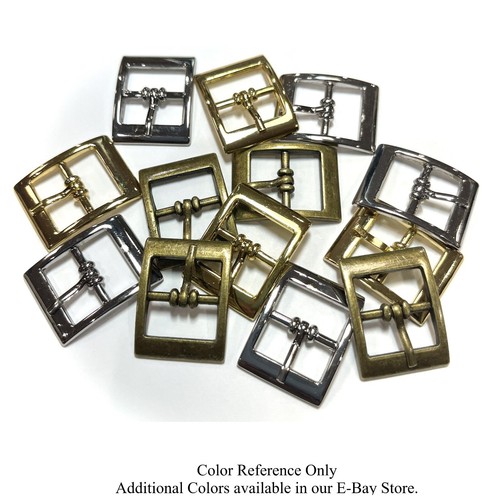 Y4004 Center Bar Buckle Single Prong 20mm 0.79" Nickel High Quality 10/20/50 pcs - Picture 3 of 4