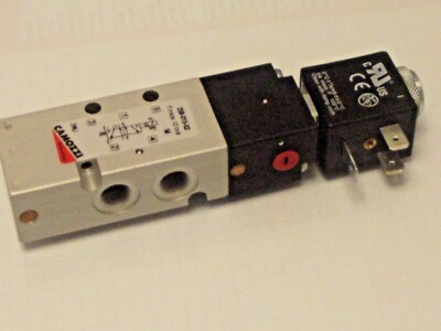 Camozzi 358-015-02, 1/8 Bsp, 5/2 Magnetventil, Spulenspannung optional 5 Optionen