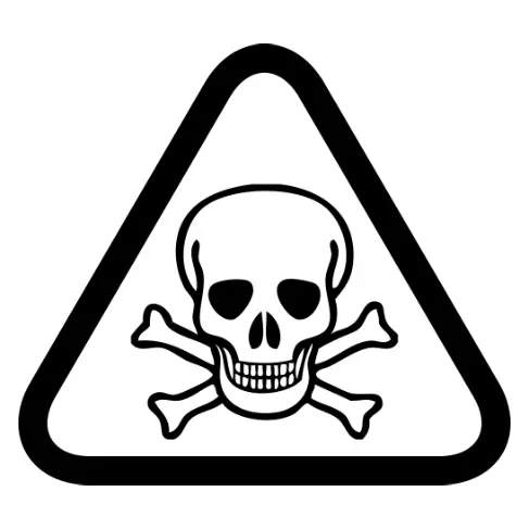 UNIVERSAL SYMBOL SIGN FOR POISON / SKULL AND CROSS BONES | eBay