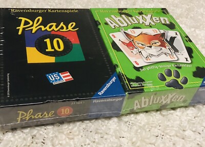 Ravensburger German Board Games Phase 10 and Abluxxen
