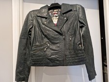 Ladies Joe Browns Unique Leather Jacket Size 12 New With Tags