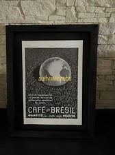 PUBLICITE CAFE DU BRESIL CONSOMMATION DANS LE MONDE TERRE MAPPEMONDE DE 1937 AD
