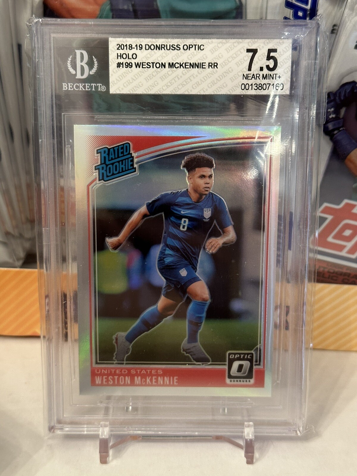 2018-19 Donruss - Weston McKennie - Rated Rookie Optic Holo #199 USMNT RC Juve