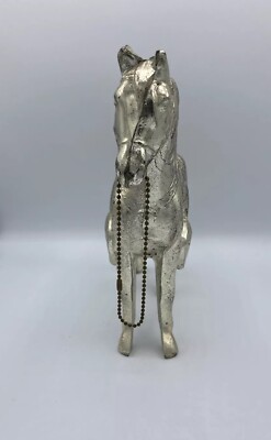 Silver Metal Horse- 11
