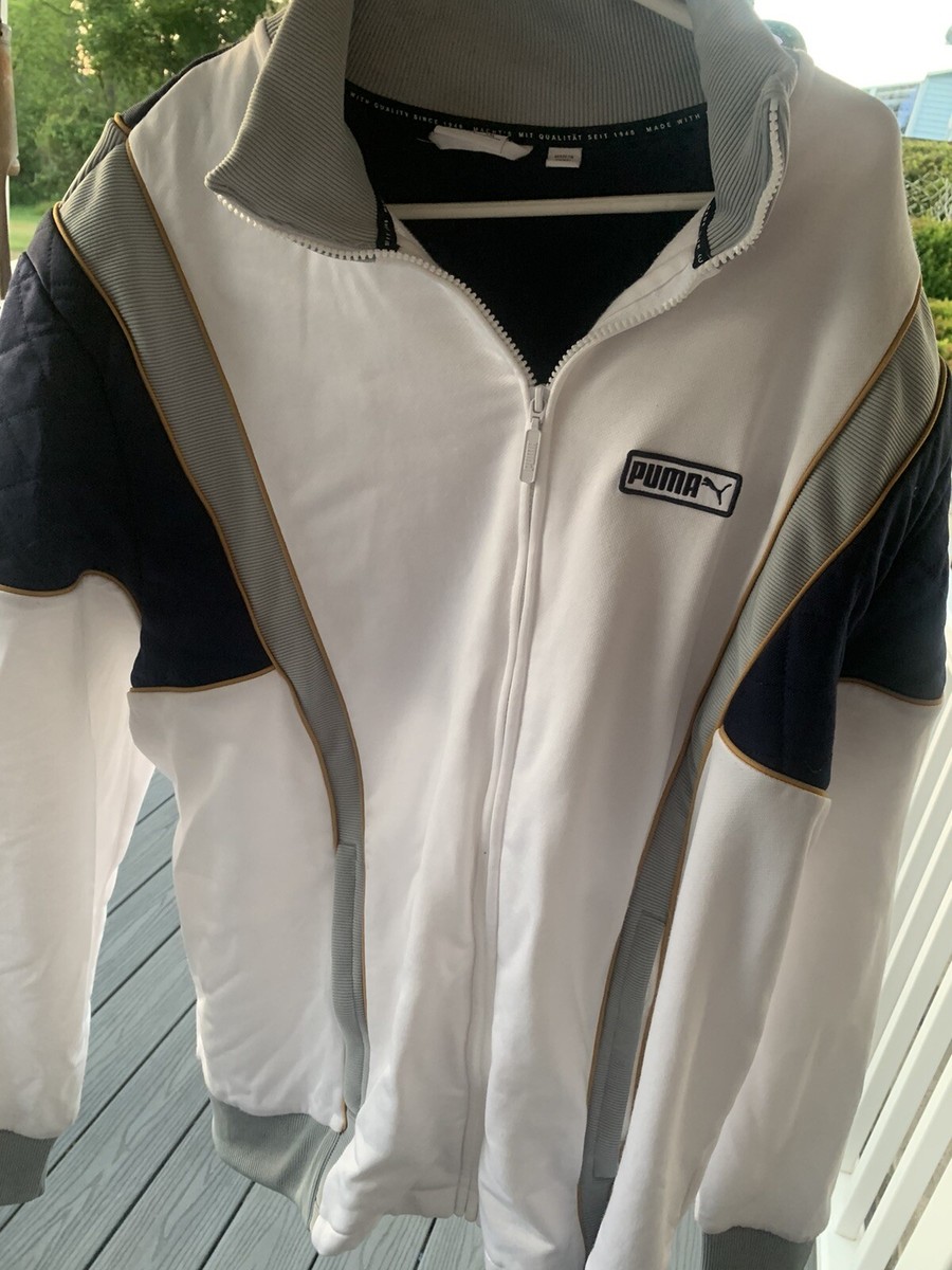 Puma T7 spezial track jacket track71 navy, white, gray, gold XXL