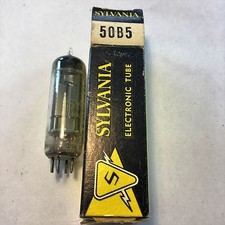 VINTAGE TV/RADIO SYLVANIA ELECTRON TUBE 50B5 / NEW OLD STOCK UNTESTED