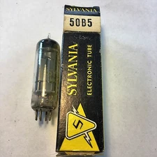 VINTAGE TV/RADIO SYLVANIA ELECTRON TUBE 50B5 / NEW OLD STOCK UNTESTED