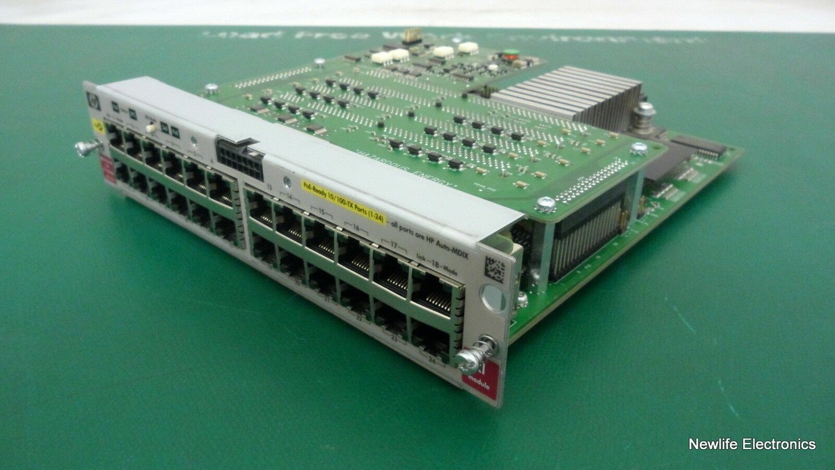 HP J8161-69101 ProCurve 24-port 10/100-TX PoE xl Module J8161A | eBay