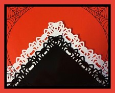 Martha Stewart SPIDERS Punch Around The Page Set -EUC So creepy 4 Boo