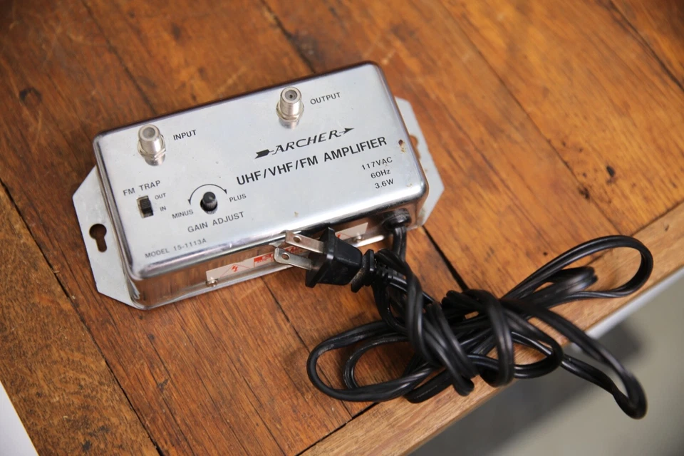 Vintage Archer VCR-TV-FM Radio Variable Amplifier 15-1113A Coax UHF VHF - Image 2 of 4