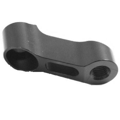 Spiegeladapter für Spiegelversatz um 35mm mit M8 Rechtsgewinde Aluminium schwarz