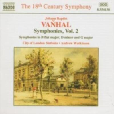VANHAL/WATKINSON/CITY OF LONDON SINFONIA: SYMPHONIES B FLAT MAJOR D MINOR & - CD
