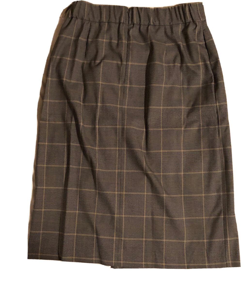 NWT UNIQLO Women’s Gray Check Narrow Skirt Size Medium 28-29 inch Waist