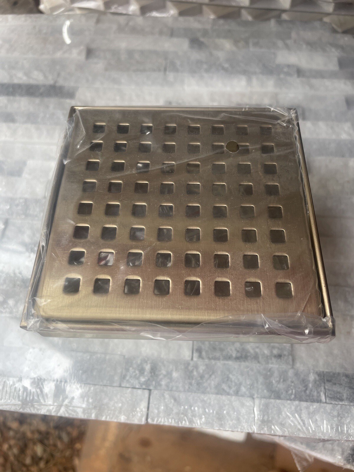 Oatey Designline 4”x4” Champagne Bronze Square Shower Drain w/Drain