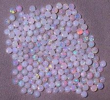 1.3 MM Round Natural Australian Opal Stone in MM Size in Excellent Cut Polish
