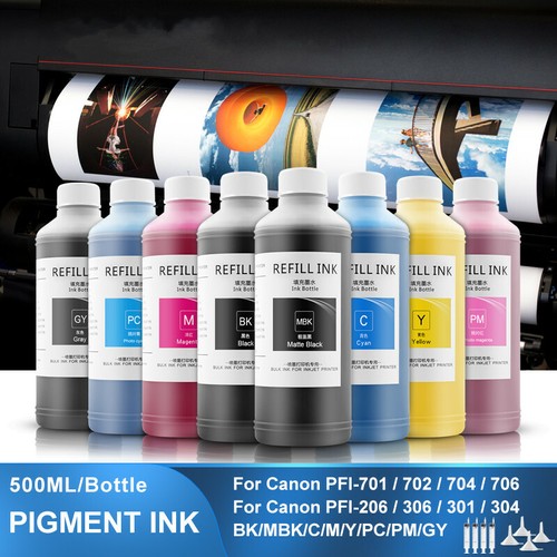 8×500ML Premium Pigment Ink for Canon ImagePROGRAF Series Printers/Cratridges - 第 1/6 張圖片