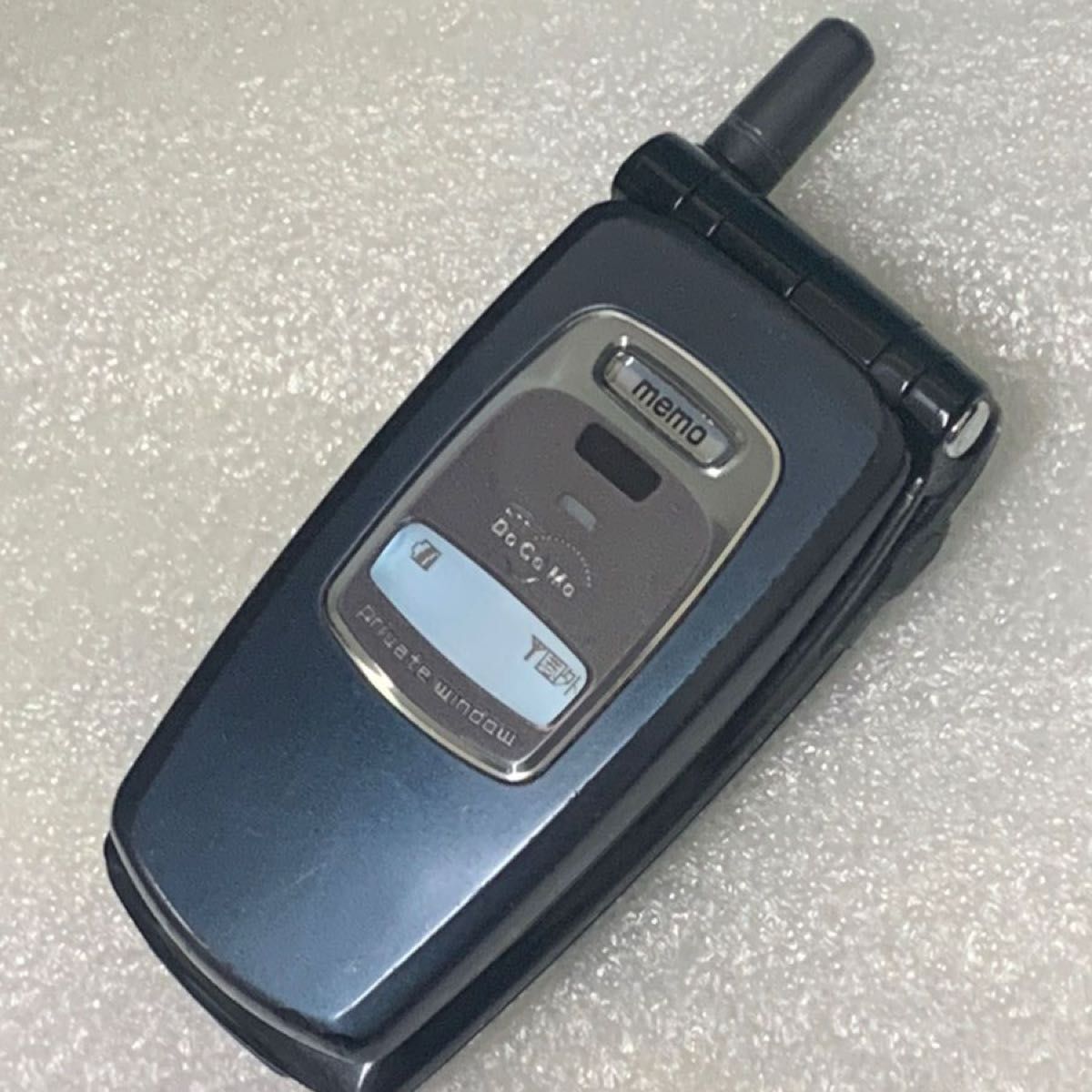 Docomo P211I Black Mobile Phone Japanese Flip Phone Keitai Garakei 