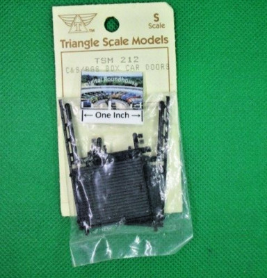 Triangle Scale Models S scale #212 Box Car Doors, C&S/RGS Box Car Doors