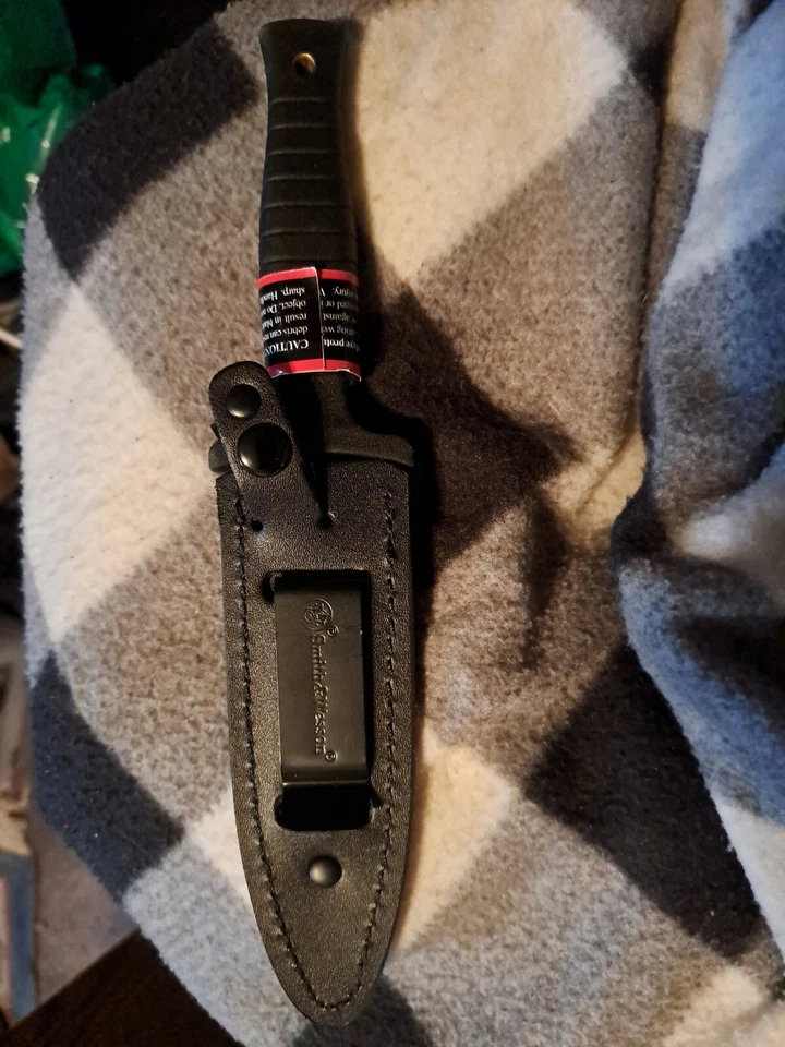 Smith & Wesson SWHRT9B 9 英寸高碳 S.S. 固定刀片刀4.7英寸双EDC — 第 4/4 张图片