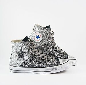 converse paillette noir