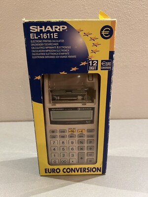 Sharp El-1611e Electronic Printing Calculator 12 Digit