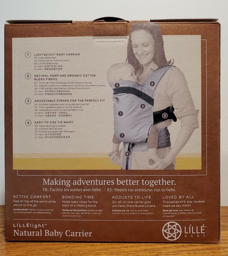 LilleBaby LILLElight Natural Baby Carrier Pebble~ 7-36 lbs; to 42 mos NEW Lille - Picture 2 of 8