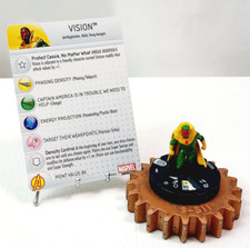 Marvel HEROCLIX Civil War SOP Set Common 003 Vision w/Card