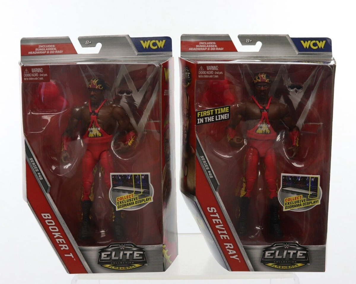 スポーツ WWE Elite Harlem Heat Booker T StevieRay Package Deal - WCW's Harlem Heat (Booker T & Stevie Ray