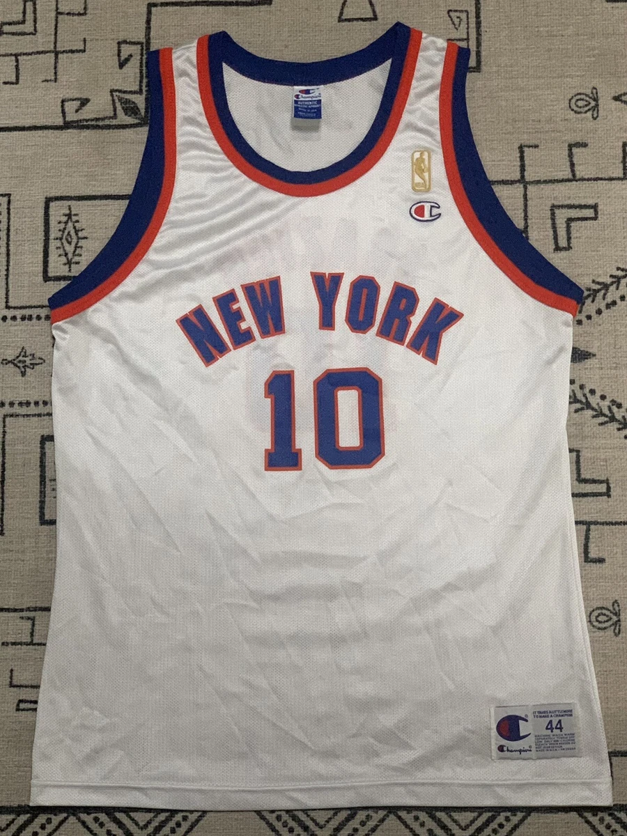 Walt Clyde Frazier Champion Jersey 44 Large New York Knicks NBA Gold Zion  LeBron