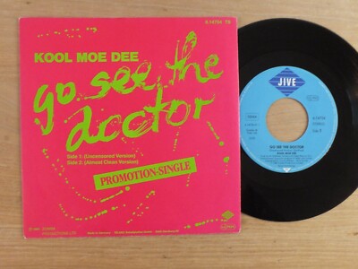 KOOL MOE DEE Go see the doctor  PROMO    7'' Single  Vinyl  vg++