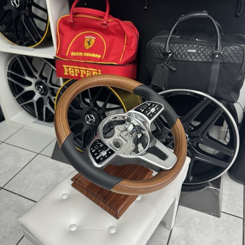 Mercedes-Benz Volante In Legno VA2 Noce Naturale Opaco W463 W167 - Foto 4 di 13