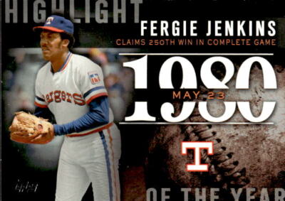 Fergie Jenkins 2015 Topps #H-20 Highlight of the Year  Texas Rangers