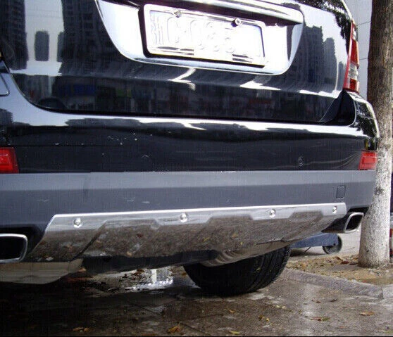Placa de deslizamiento de acero inoxidable compatible con placa de 2 piezas Mercedes Benz GL450 X164 2006-2008 Foto 4 de 4