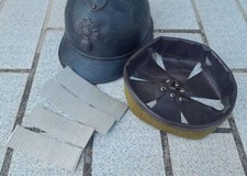 WW1 coiffe intérieure + gaufrettes casque Adrian m15 1915 french helmet T.C.1-60