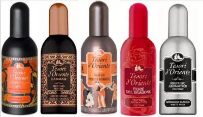 Tesori d´oriente 5 x 100ml Eau de Toilette Edt Testpaket