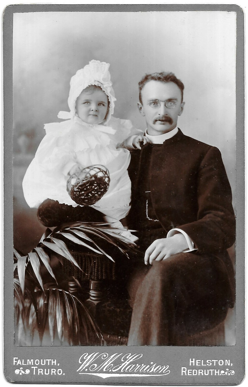 Card Photo Named Vicar Frank Field Baby Harrison Cornwall Redruth Truro eBay