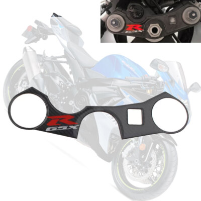 Top Triple Clamp Yoke 3D Decal Fit Suzuki GSXR1000 GSXR750 600 Real Carbon Fiber
