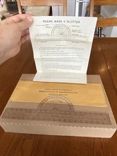 VTG WEEMS NAVIGATION AIRCRAFT PLOTTER MARK II SCALE RULER Envelope Instructions