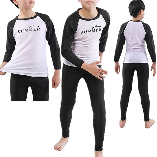 Kids Boys Tracksuits Exercise Activewear 2 Piece Outfits Workout T-Shirt Teens - Picture 2 of 19