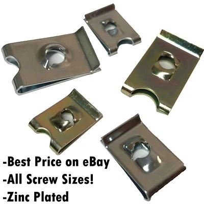 ADL Speed Fasteners Screw Size 4,6,8,10,12,14 U Clips Spire Auto Captive Nut Clip