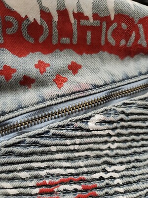 Men Iro-Ochi Hirakata Washed Jeans Size 36X32 Rare 100%AUTHENTIC