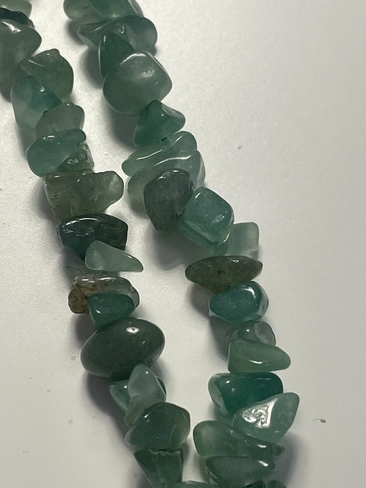 "Collar de piedras preciosas de jade de 30"" hecho a mano raro - largo largo" Foto 2 de 4