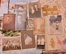 12 Photos 1 Mounted 5 Children 1946 Class 1st Communion Baby Brothers 5x7" 3x5"