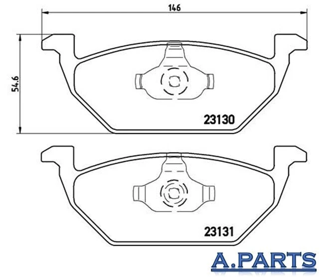 Brembo Brake Pad Set Complete Front Rear Audi A1 Skoda Seat Ibiza VW Polo - Image 2 of 3