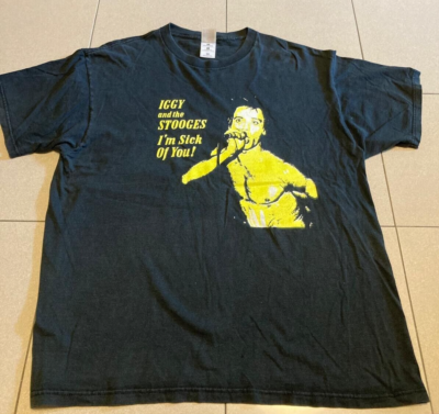 VINTAGE late 90s IGGY POP & THE STOOGES I'm Sick Of You Tee Garage