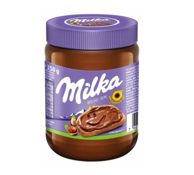MILKA - HAZELNUT CHOCOLATE SPREAD - 350G - BREAD SANDWICH TOPPING - SWEET CREAM