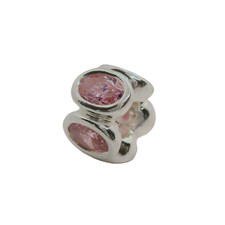 Genuine PANDORA 790311PCZ Pink Oval Lights Charm