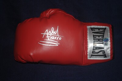 ANGEL FIERRO Signed Everlast Laced Boxing Glove Beckett COA BR31550