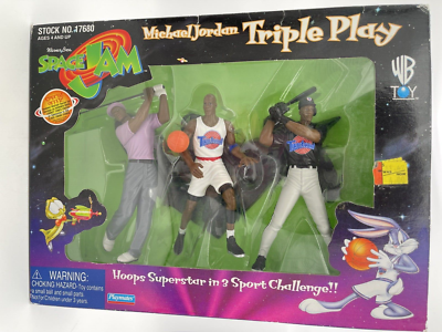 Michael Jordan Triple Play Action Figures Warner Bros Space Jam