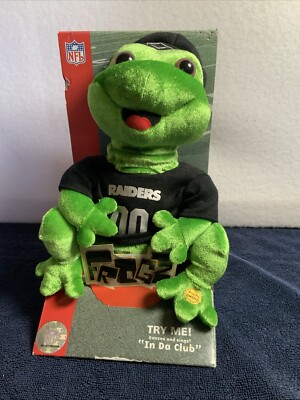 RARE GEMMY FROGZ NFL RAIDERS Dancing Singing Frog  In Da Club  